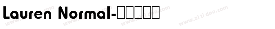 Lauren Normal字体转换